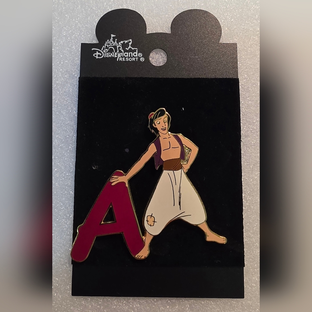 Disney Aladdin Pin with Red and White Accents
